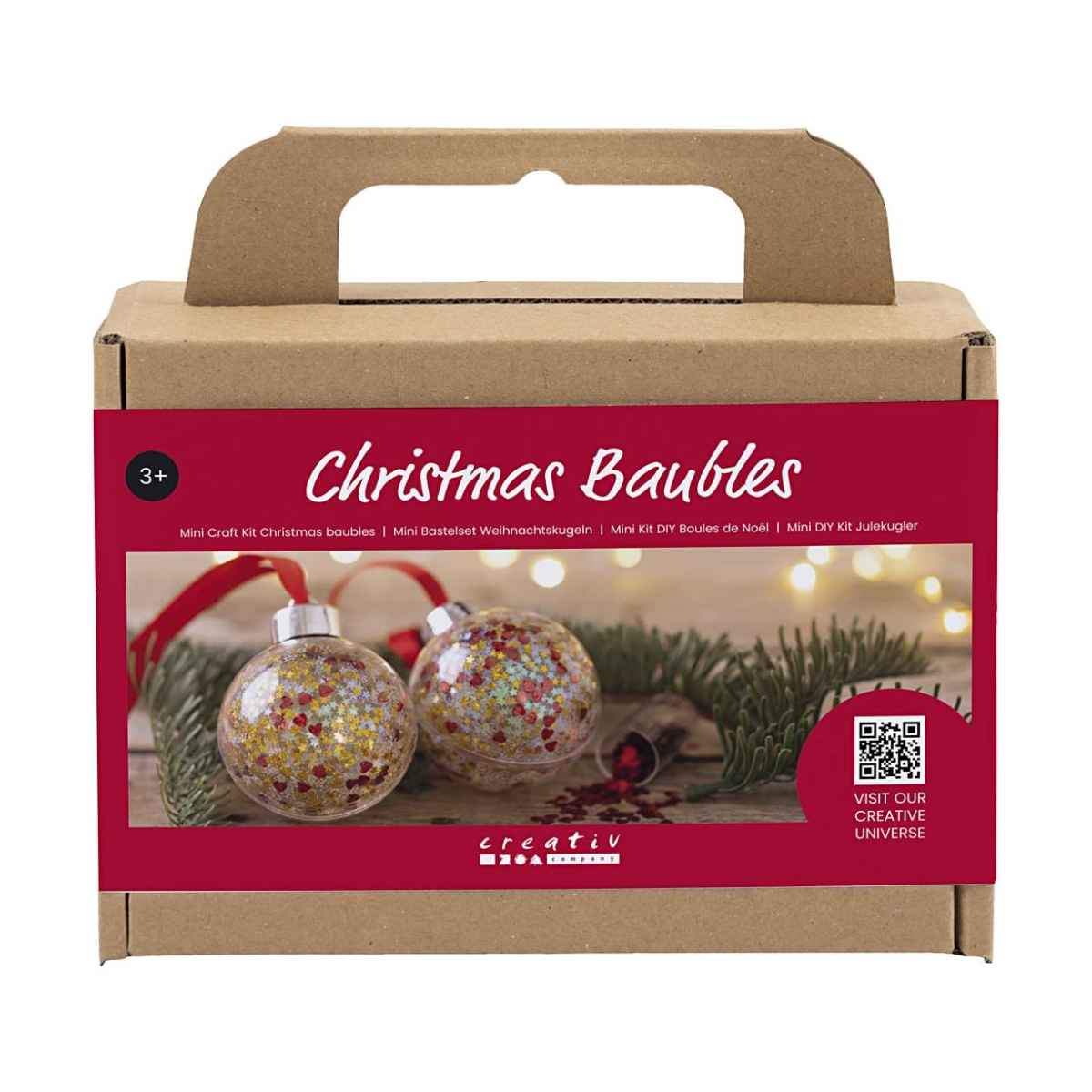 Creativ Company DIY Mini Kit, Julekugler pailletter