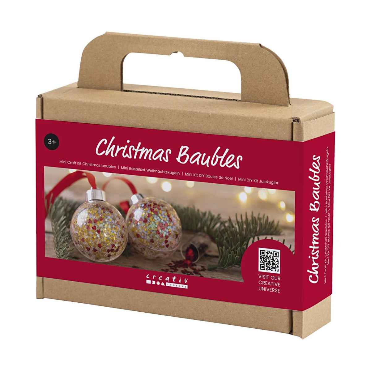 Creativ Company DIY Mini Kit, Julekugler pailletter