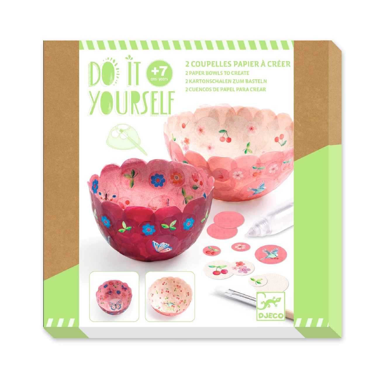 Djeco Kreativ æske DIY skåle, Sommerfugle