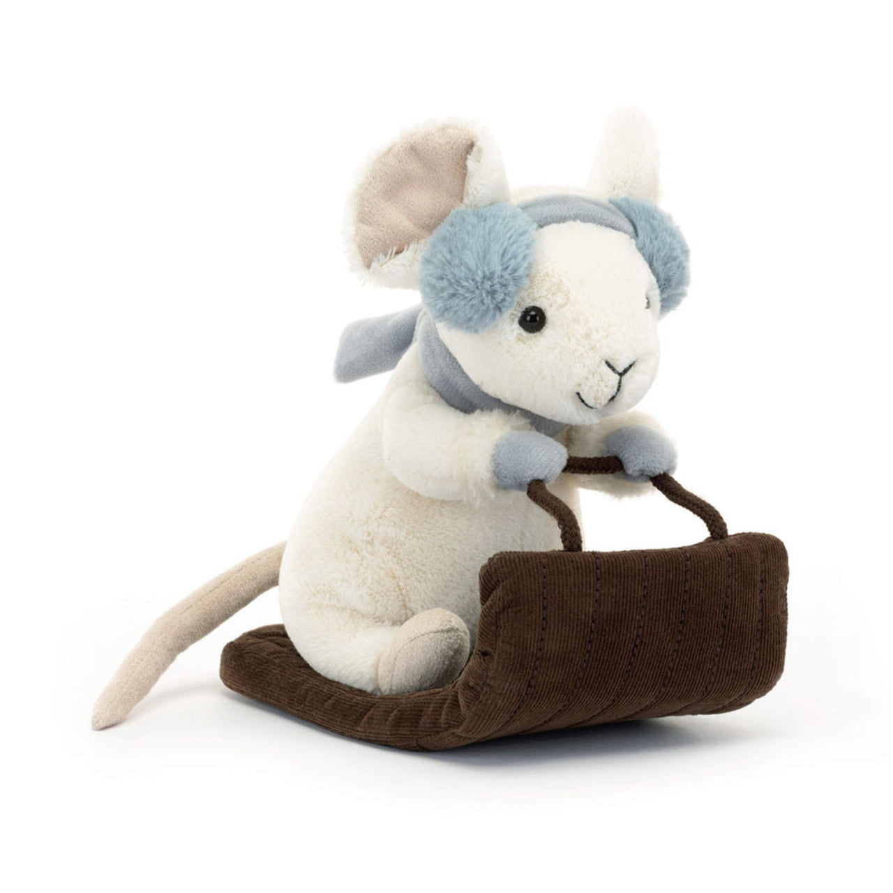 Jellycat Julebamse, Mus på kælk 18 cm