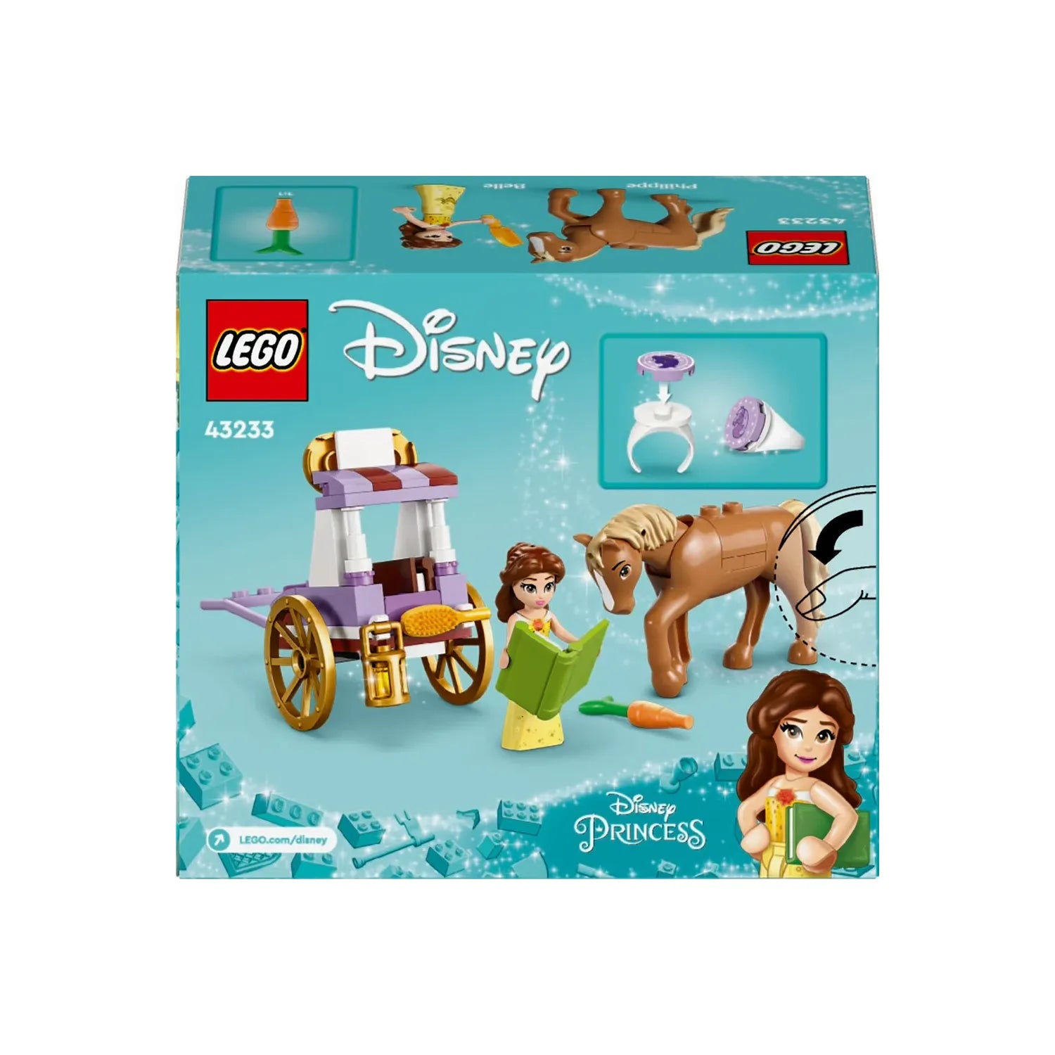 LEGO® Disney Princess Belles eventyr-hestevogn 43233