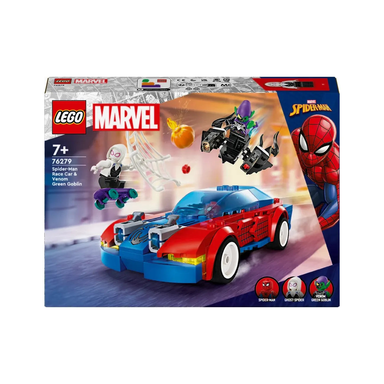 LEGO® Super Heroes Marvel Spider-Mans racerbil og Venom Green Goblin 76279