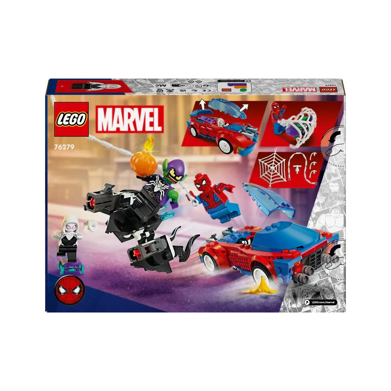 LEGO® Super Heroes Marvel Spider-Mans racerbil og Venom Green Goblin 76279
