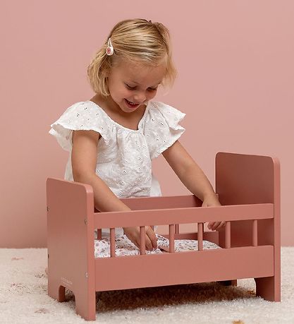 Little Dutch Dukkeseng med sengetøj, Rosa