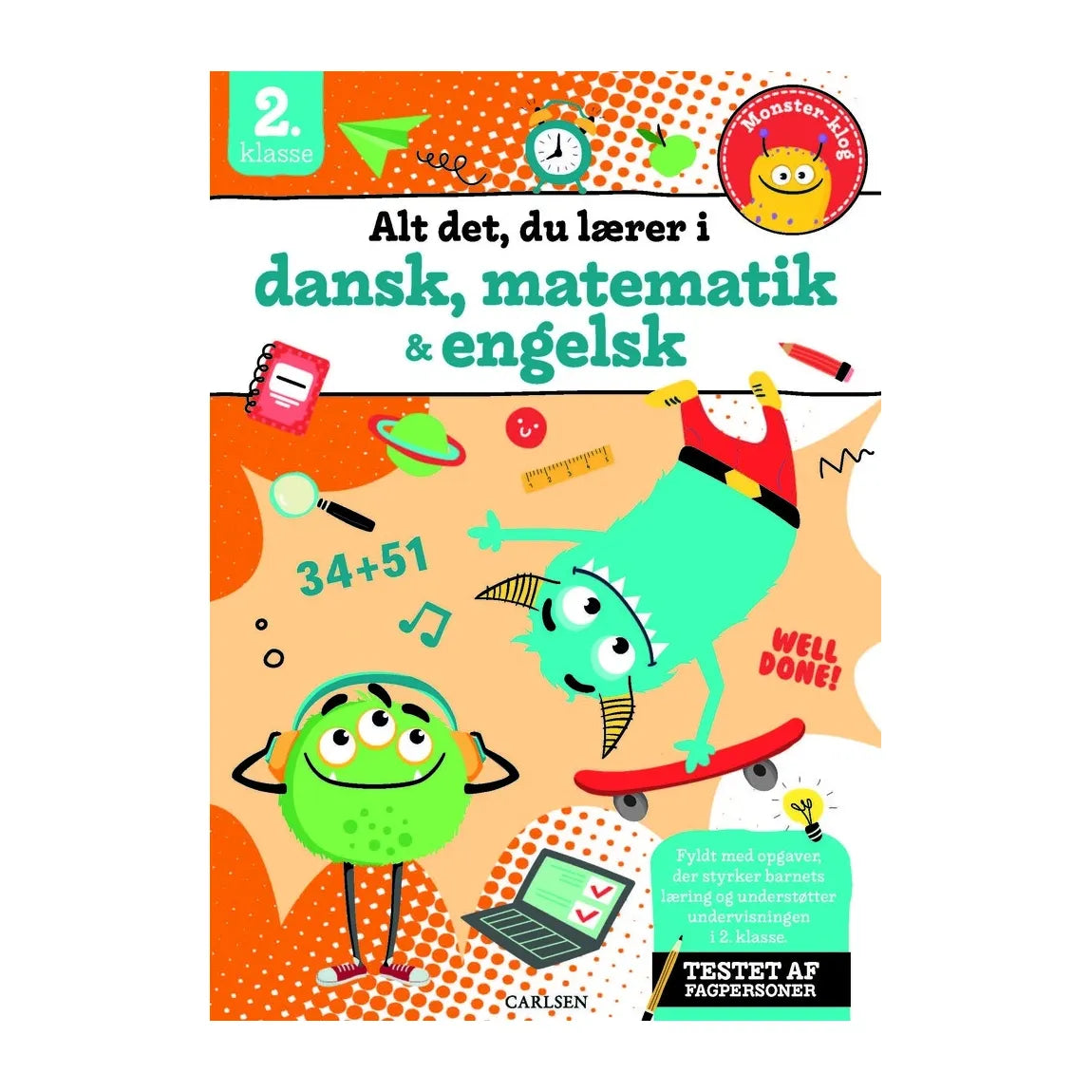 Alt det, du lærer i dansk, matematik & engelsk, 2. klasse