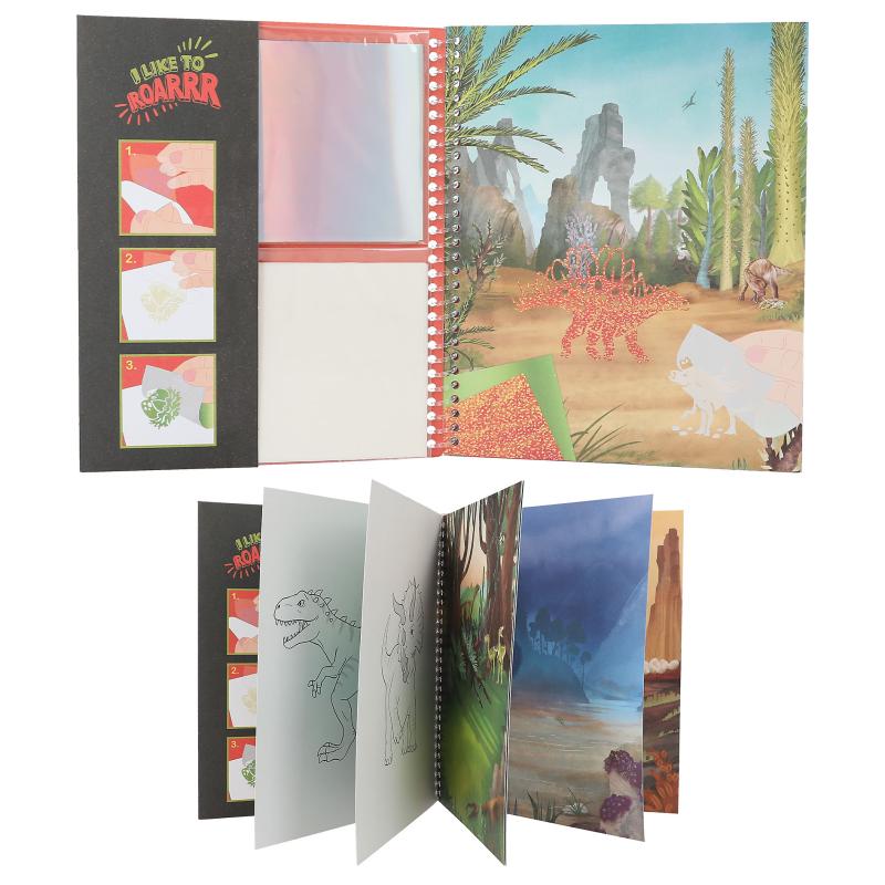 Dino World Malebog Stick & Shine