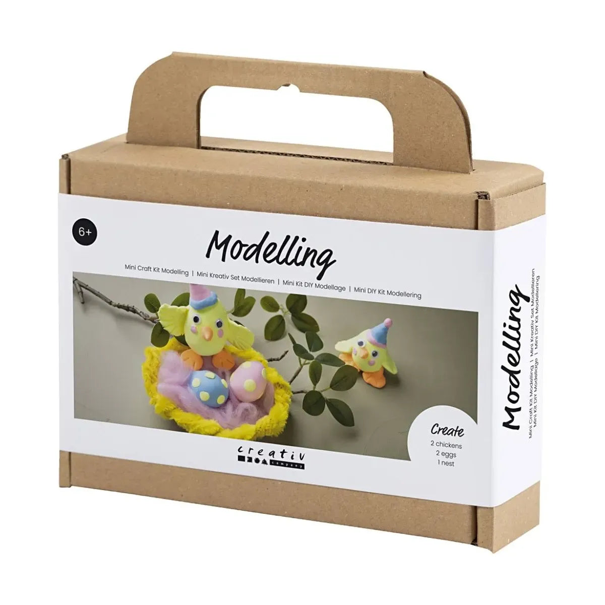 Creativ Company Mini DIY Kit Modellering, Påskefamilie