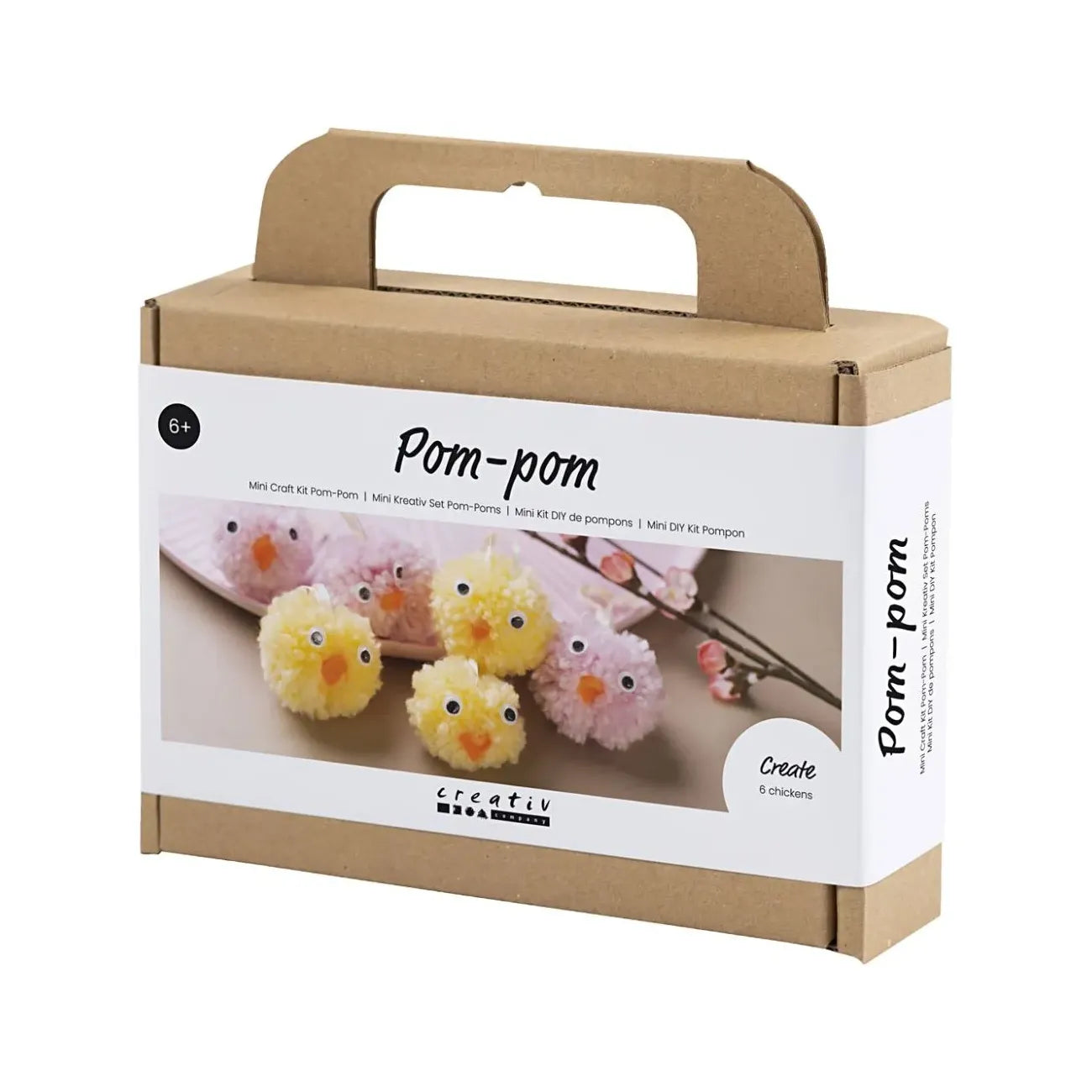 Creativ Company DIY Kit Pom-pom kyllinger