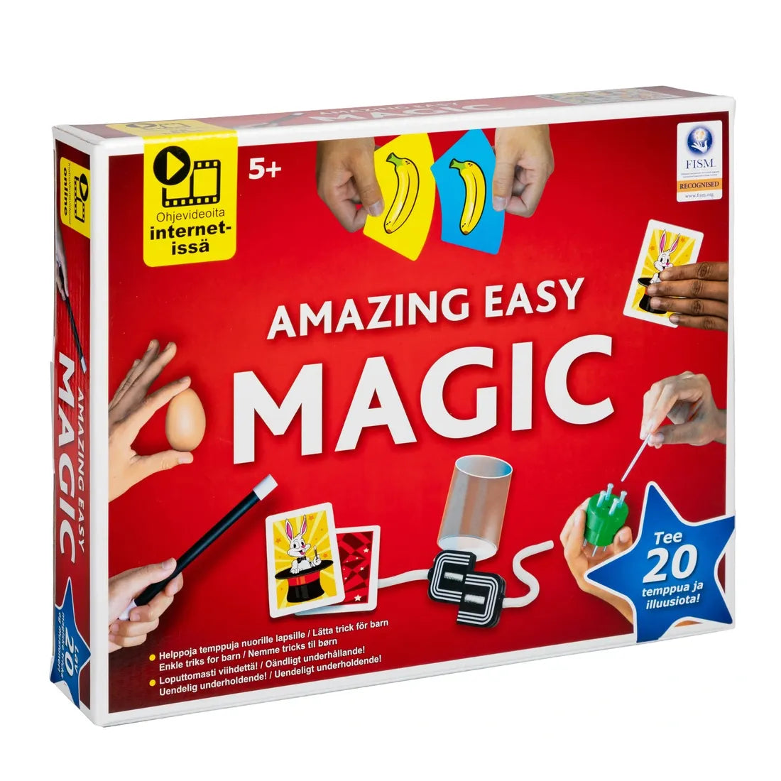 Amazing Easy Magic Tryllesæt med 20 enkle tricks