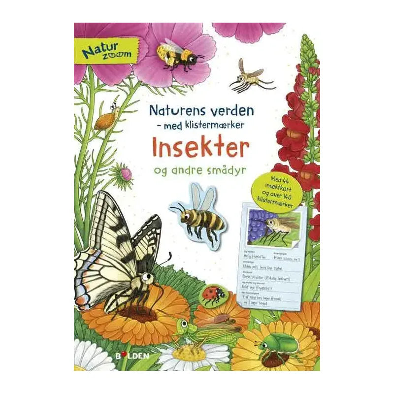 Naturens verden med klistermærker, Insekter og andre smådyr