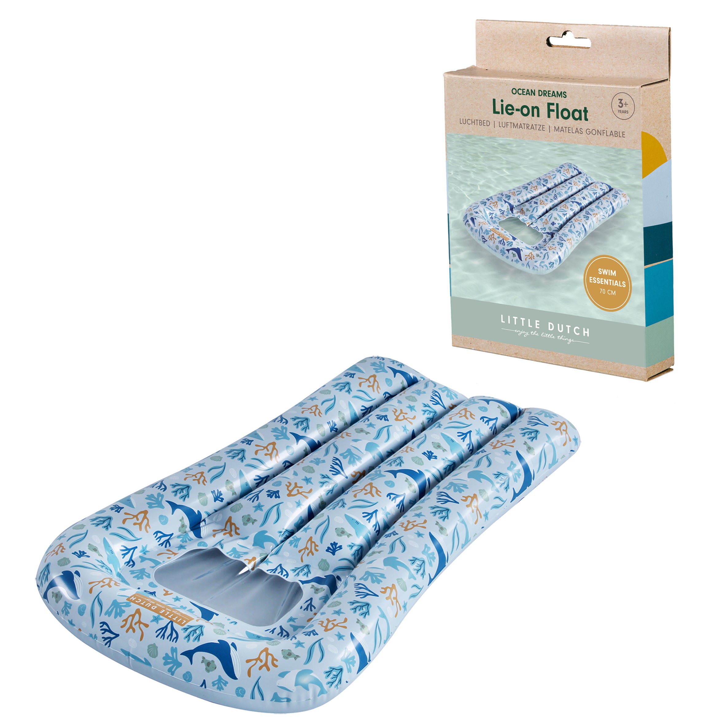Little Dutch Luftmadras 70 cm, Ocean Dreams Blue