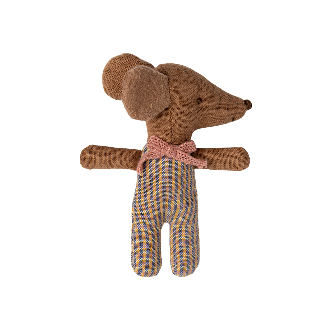 Maileg Sove/vågen baby mus i tændstikæske, Rosa