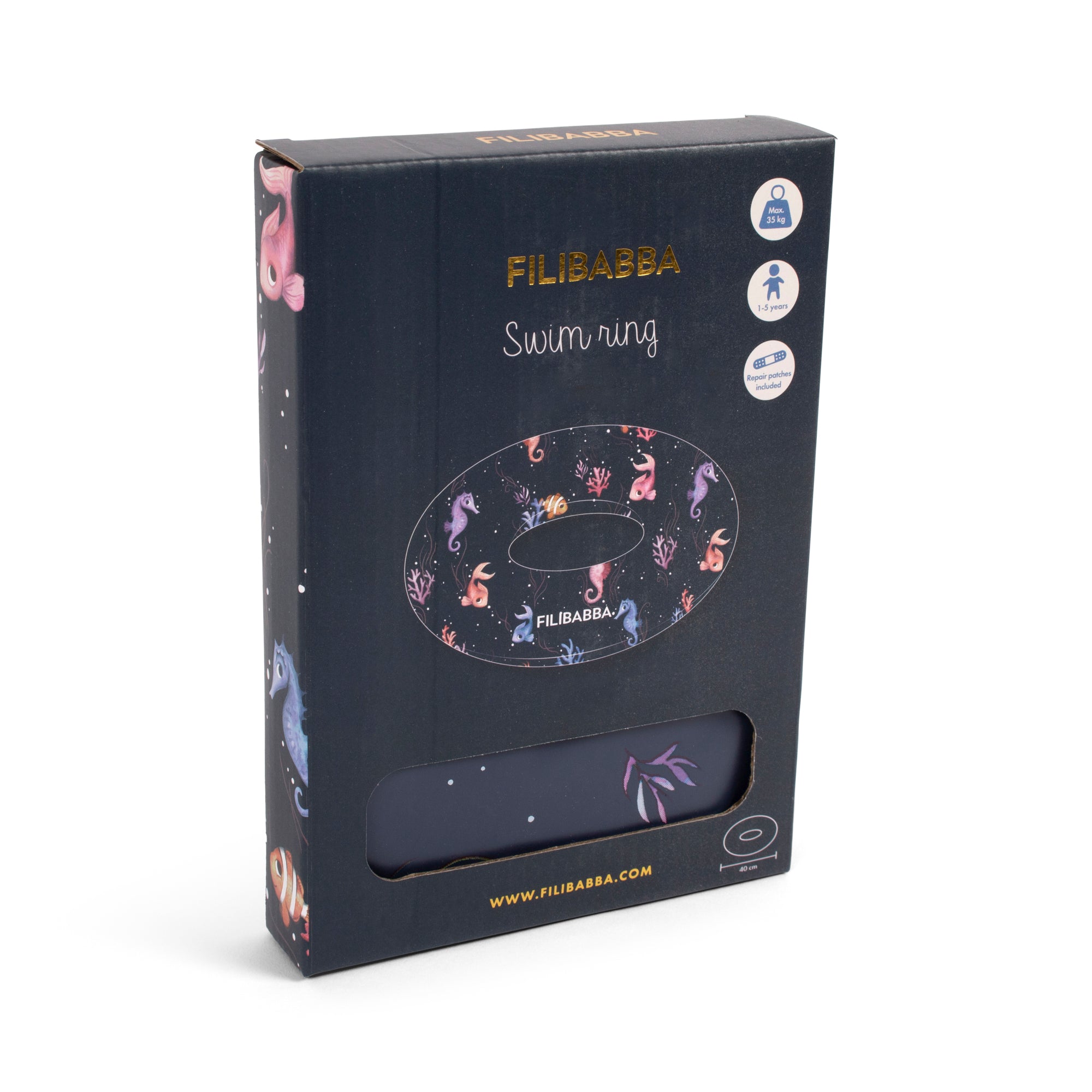 Filibabba Badering 40 cm Alfie, Rainbow Reef
