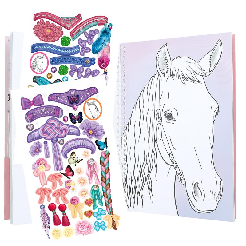 Miss Melody Malebog med stickers