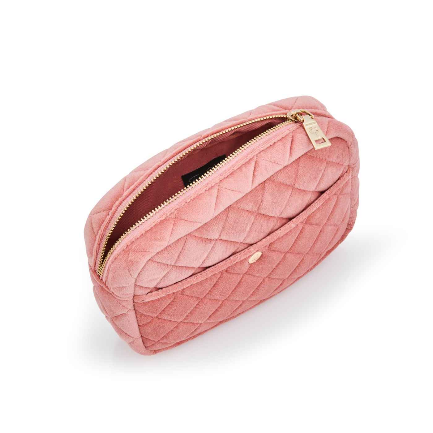 Fan Palm Beauty Bag medium, Rose Velvet