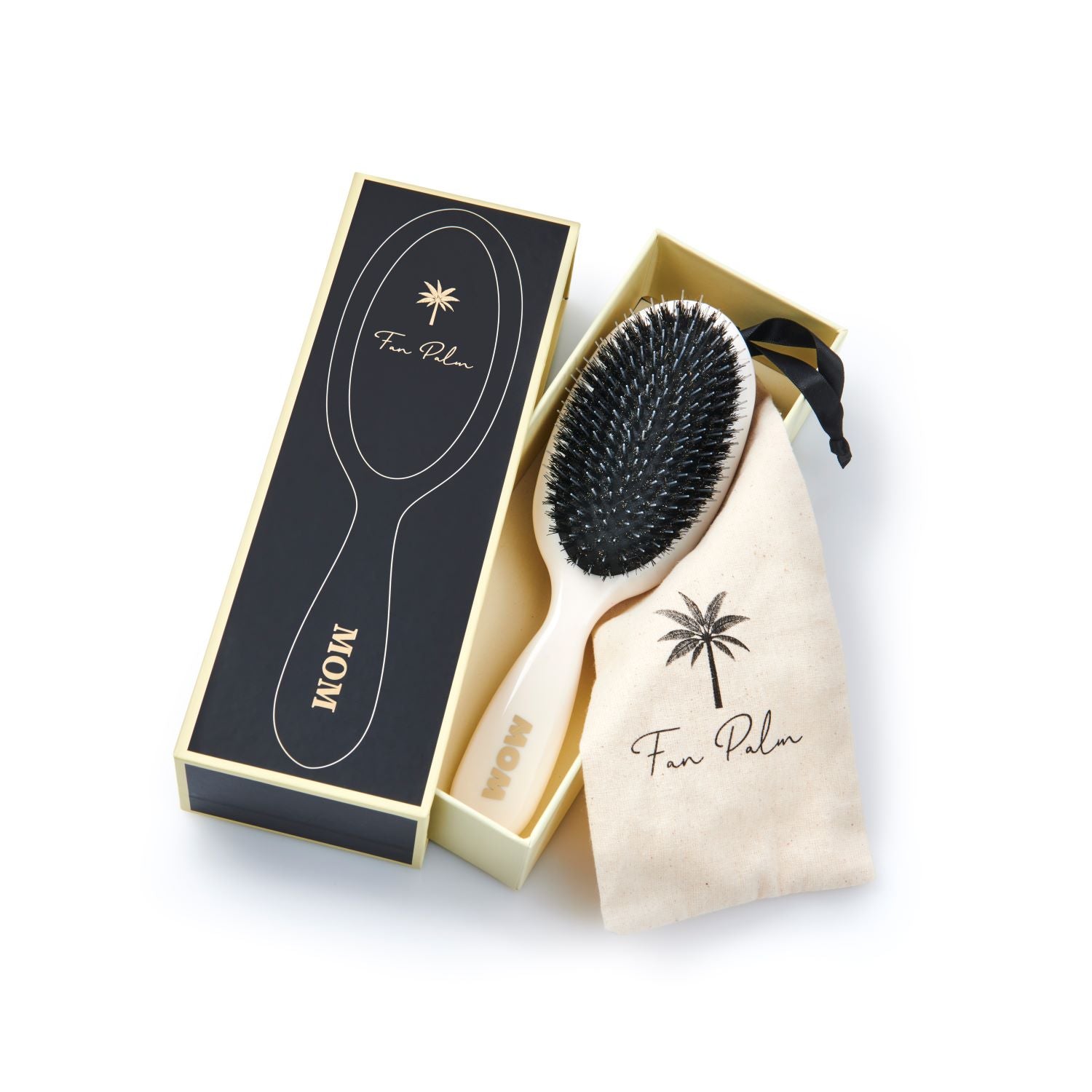 Fan Palm Brush medium, Mom creme