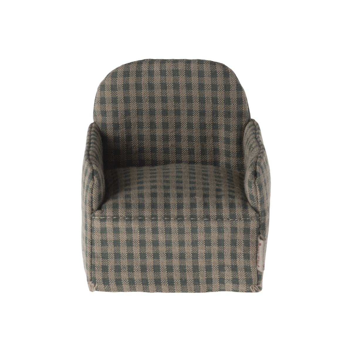 Maileg Mus, Lænestol grøn tern