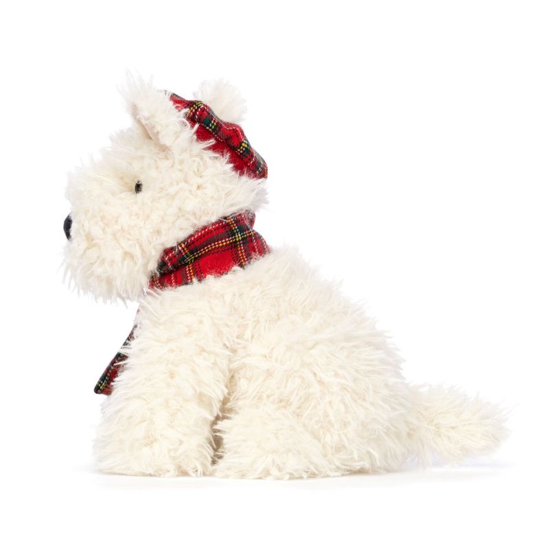 Jellycat Julebamse, Winter Warmer Munro Skotsk Terrier 21 cm