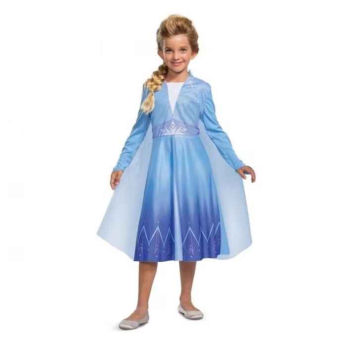 Disney Frozen Elsa dragt str. 5-8 år, Blå