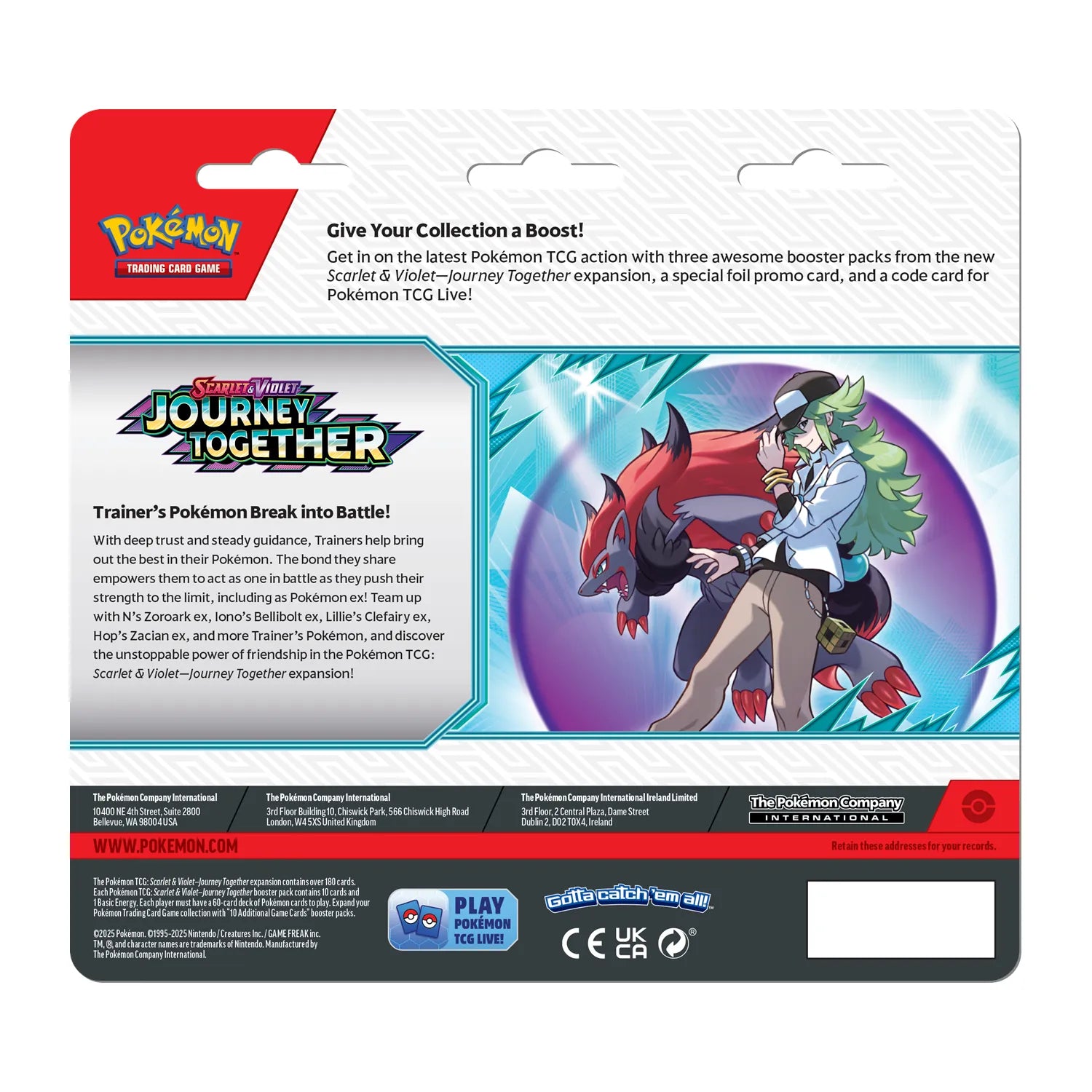 Pokémon Blisterpack SV9 Journey Together ass. 1 pk.