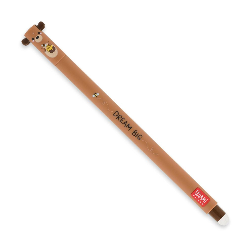 Legami Erasable Gelpen rød, Bjørn