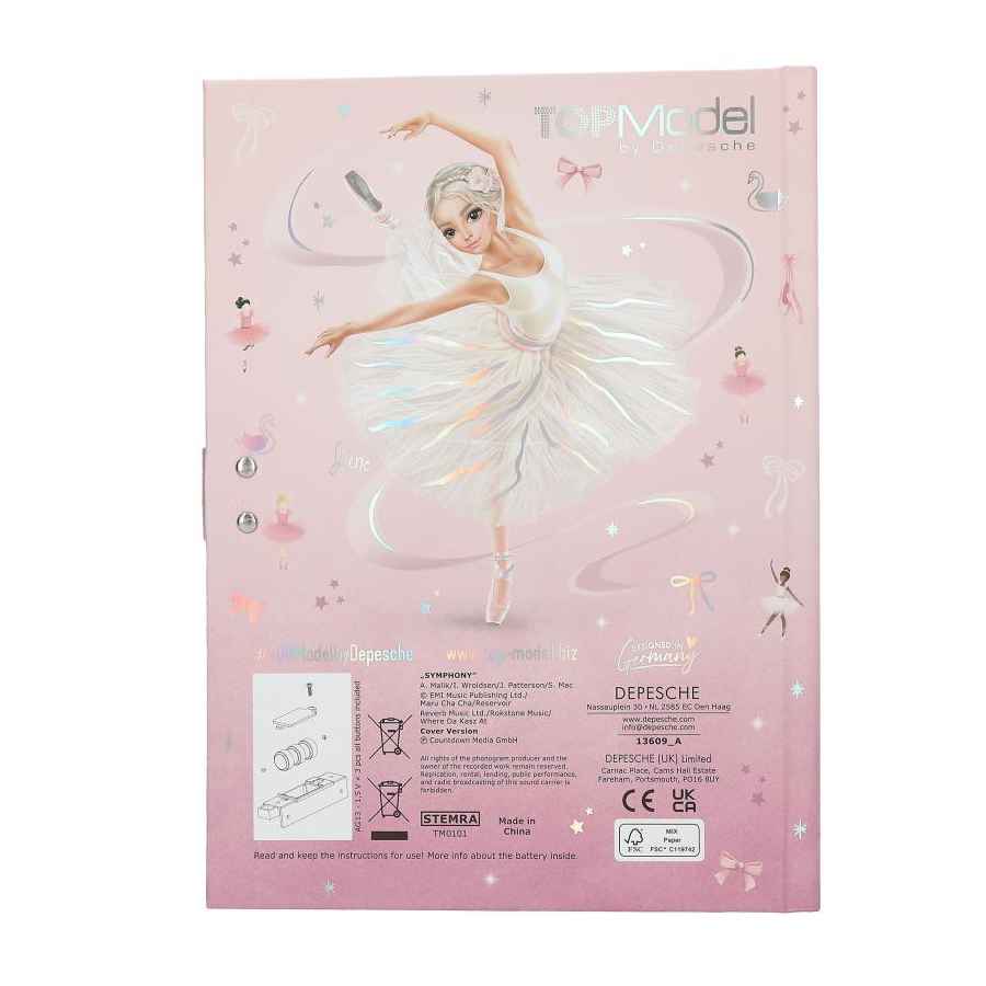 TOPModel Dagbog med kodelås og musik, Ballet