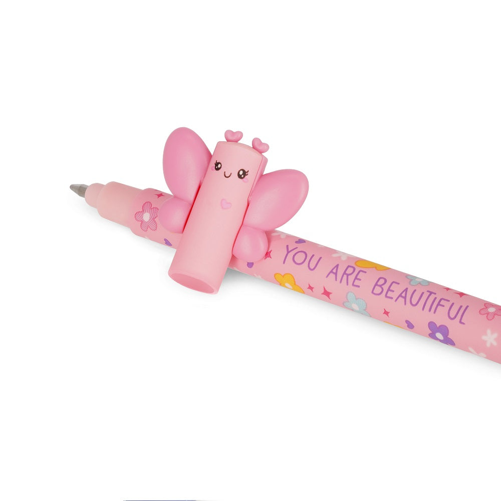 Legami Erasable Gelpen rosa, Butterfly