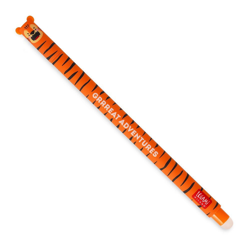 Legami Erasable Gelpen orange, Tiger