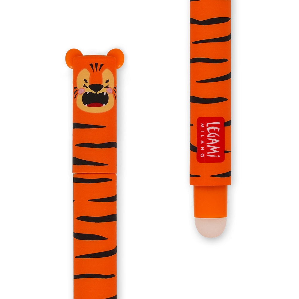 Legami Erasable Gelpen orange, Tiger