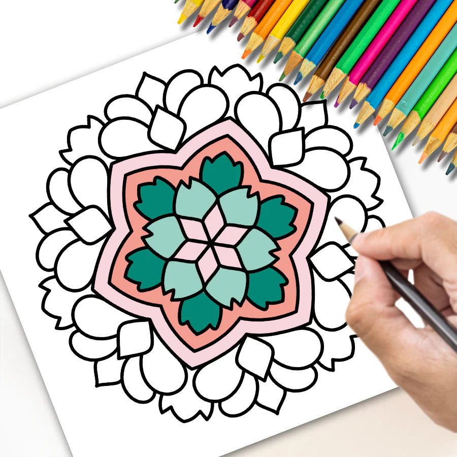 Cozy Malebog Bold & Easy Mandala