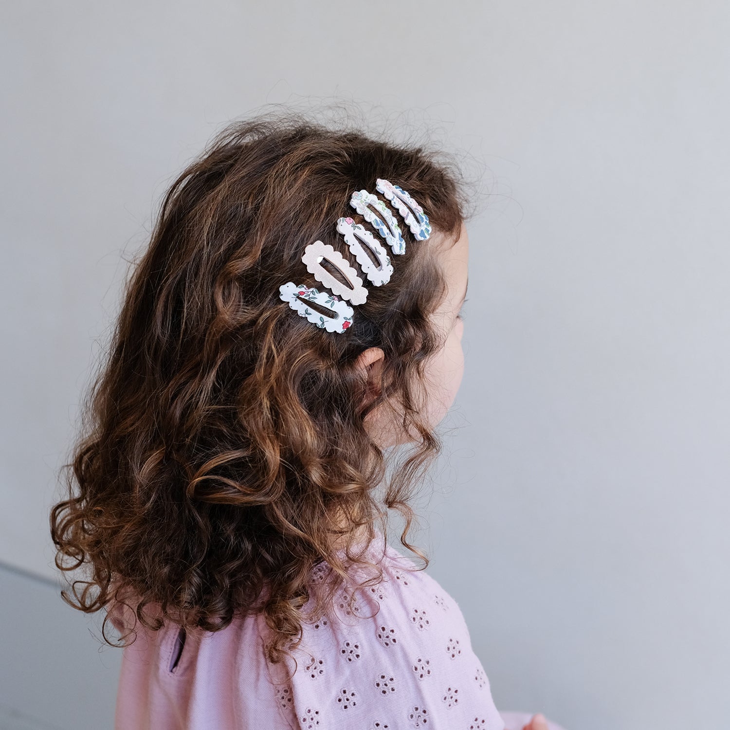 Mimi & Lula Hårspænder 5 stk. Mini Scalloped Floral Florence