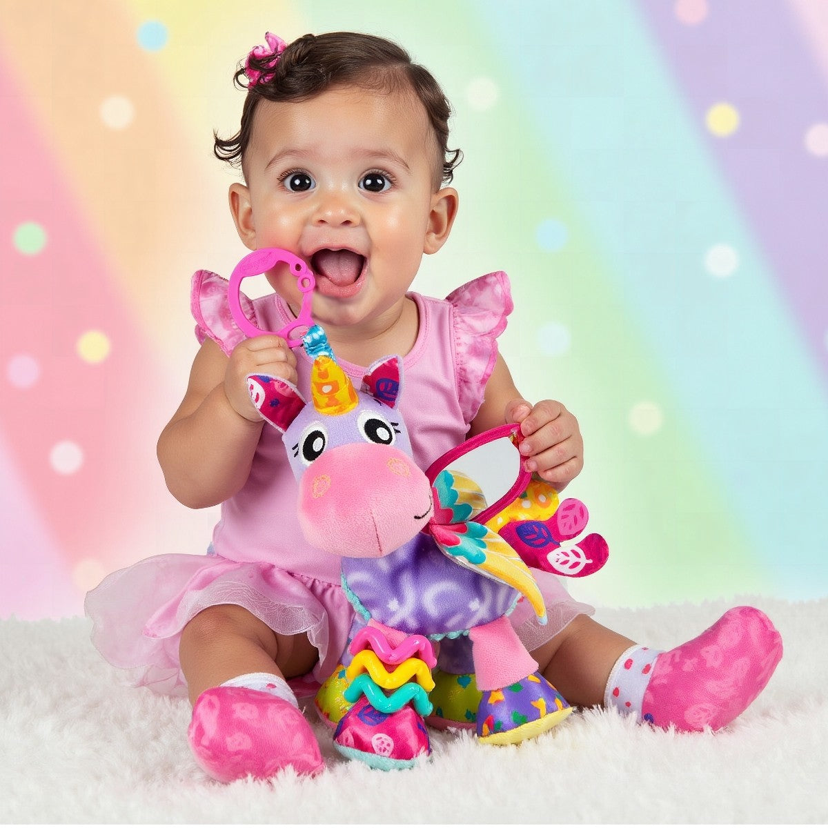 Playgro Aktivitetsophæng med clips, Stella enhjørning