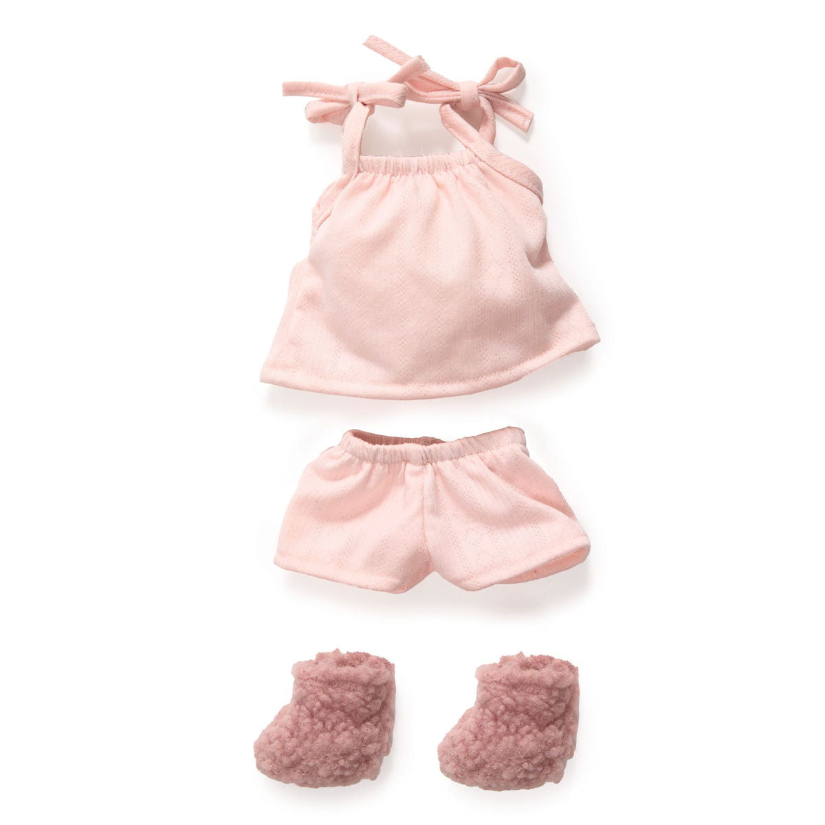 Djeco Pomea Dukketøj - Sæt med top, shorts og futter str. 32
