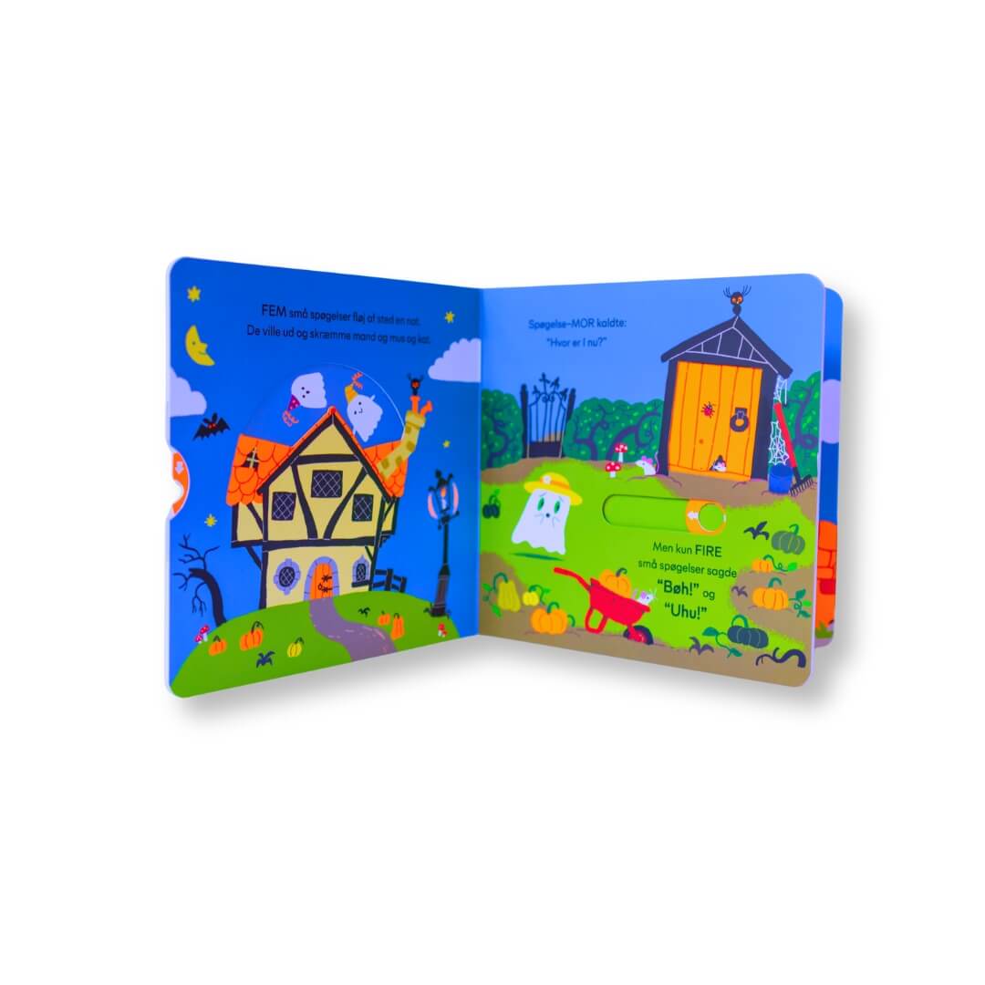 Fem små spøgelser – med 10 sjove hiv-og-træk effekter