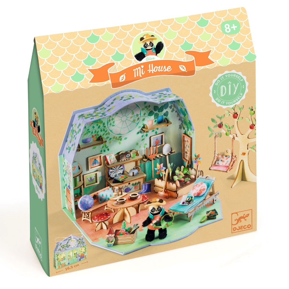 Djeco DIY Dukkehussæt Mi House, Olive