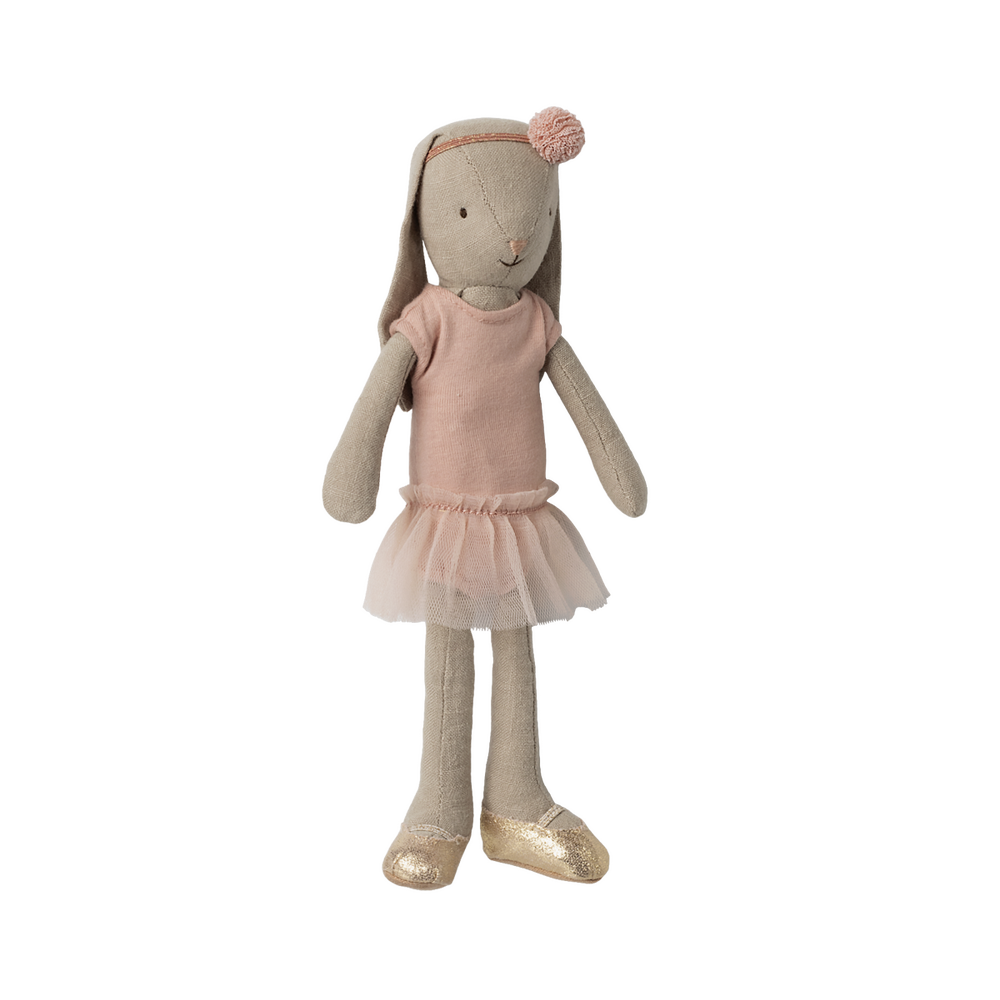 Maileg Kanin str. 2, Klassisk - Balletdragt og tylskørt rosa