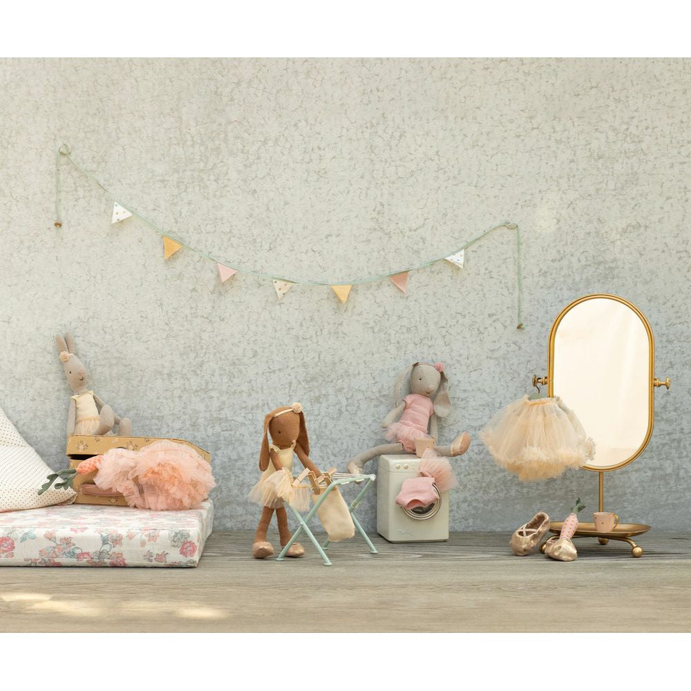 Maileg Kanin str. 2, Klassisk - Balletdragt og tylskørt rosa