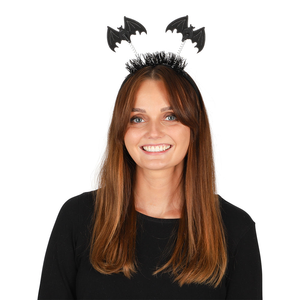 Halloween Hårbøjle med flagermus
