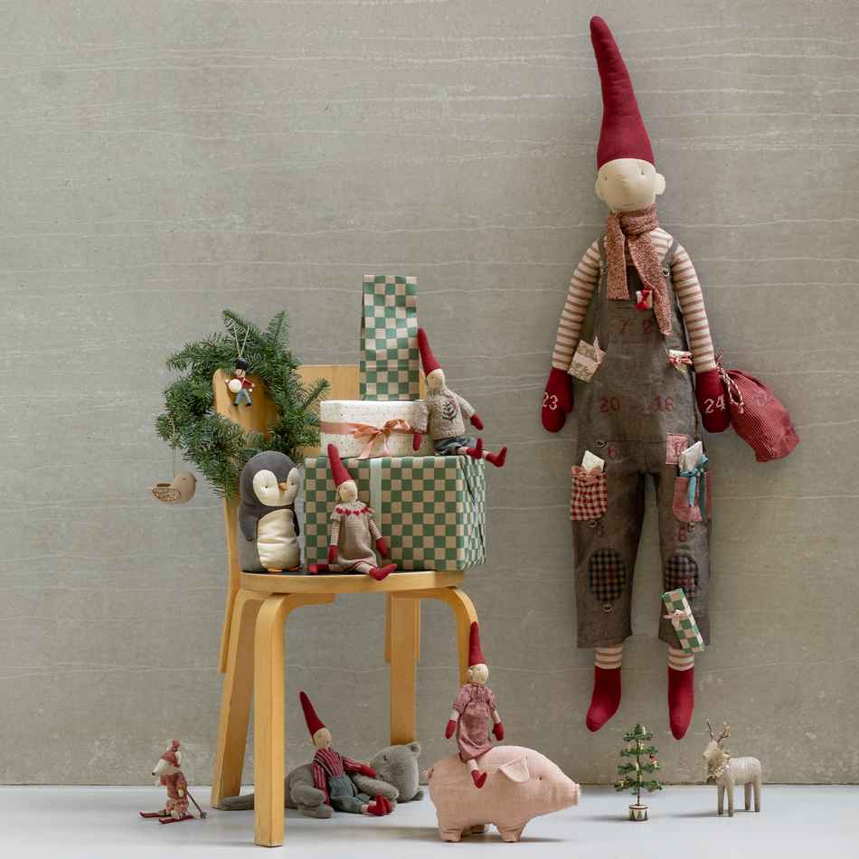 Maileg Gavepapir 10 meter, Tern grøn