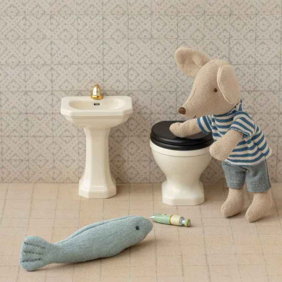 Maileg Mus, Badeværelsesvask råhvid