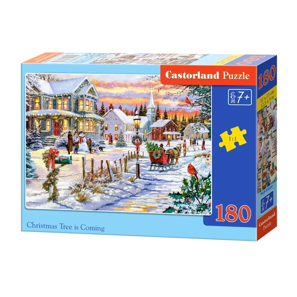 Castorland Julepuslespil 180 brikker, Christmas Tree Is Coming