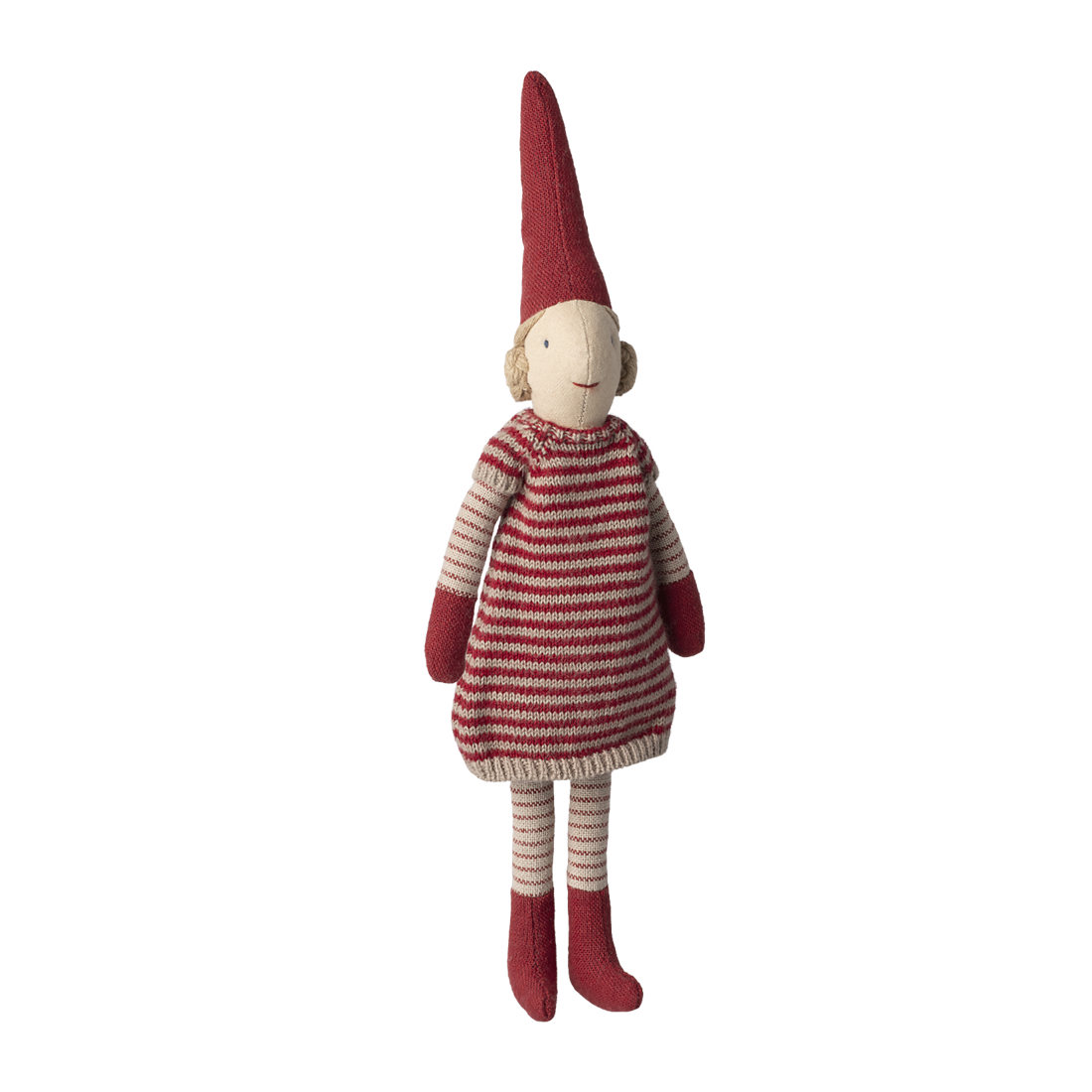 Maileg Nisse str. 1, Pige strikket kjole