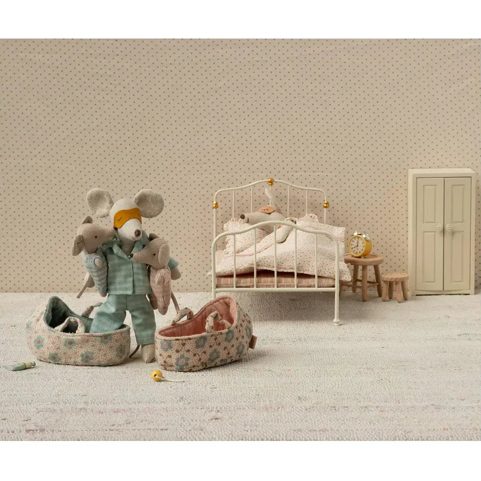 Maileg Babymus i babylift, Blå