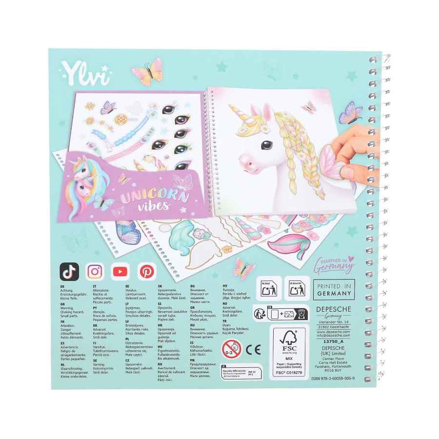 Ylvi Create Your Special Unicorn Stickerbog