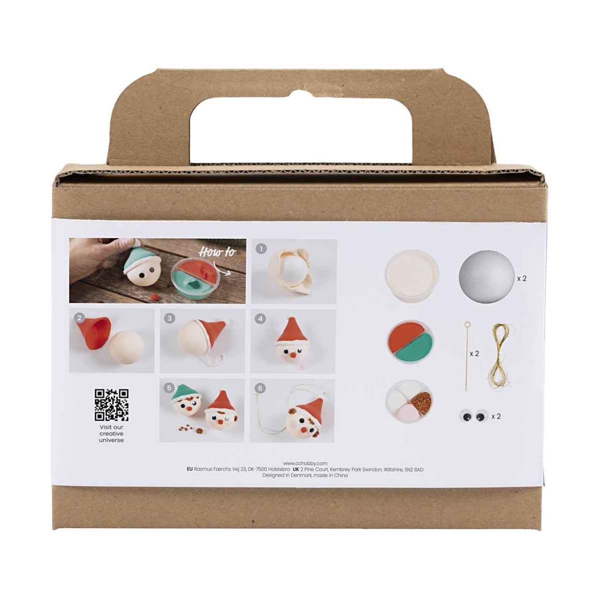 Creativ Company DIY Mini Kit, Julekugler