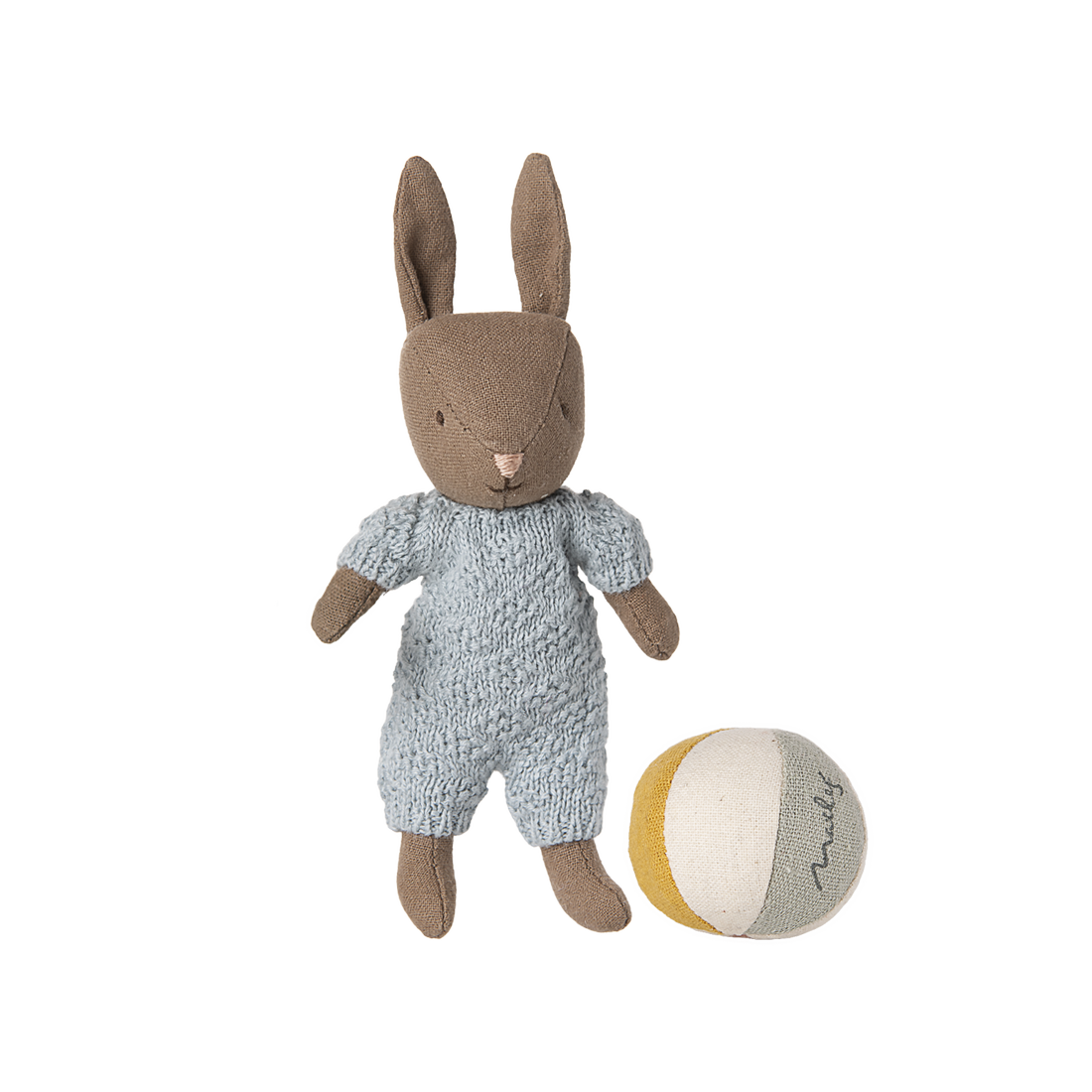 Maileg Hare sæt, Mikro brun/blå