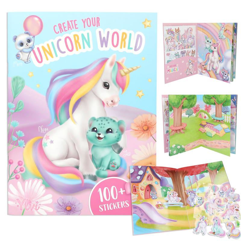 Ylvi Unicorn World Stickersbog