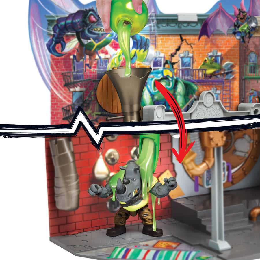 Turtles Mutant Mayhem Large Playset Sewer Lair Dlx