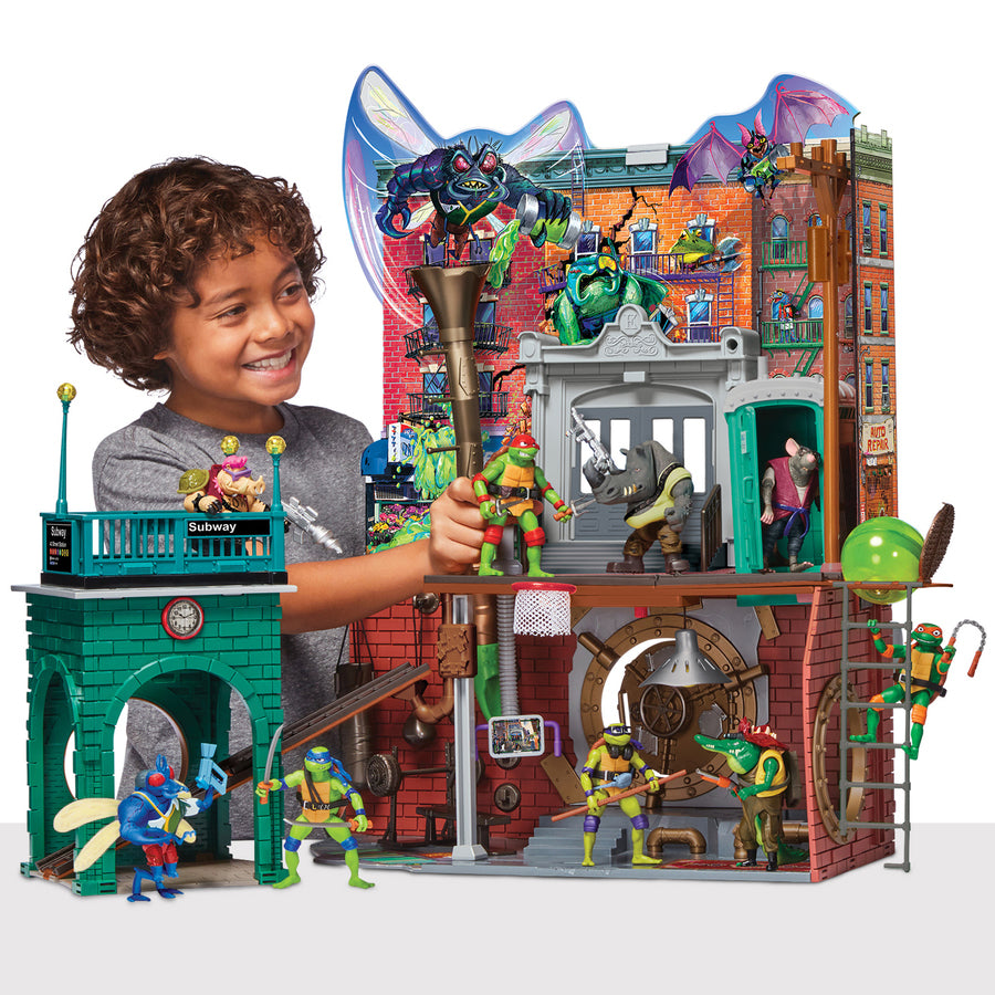 Turtles Mutant Mayhem Large Playset Sewer Lair Dlx