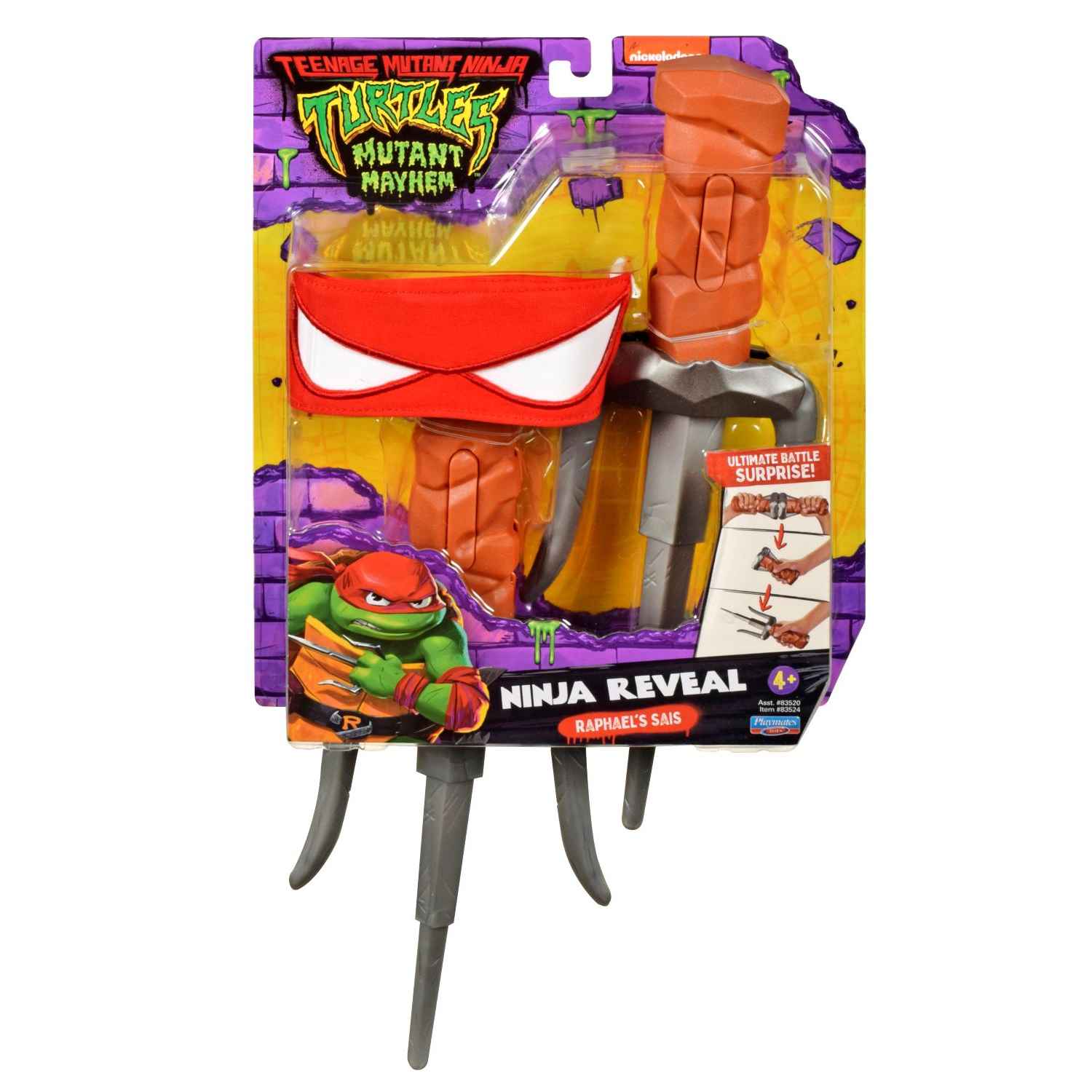 Turtles Mutant Mayhem Kostume tilbehør, Raphael